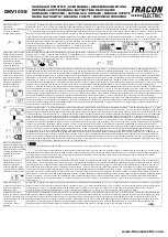 Preview for 3 page of Tracon Electric DKV105E User Manual