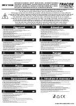 Preview for 4 page of Tracon Electric DKV105E User Manual