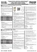 Tracon Electric TKO-DHE User Manual preview