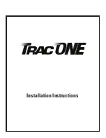 Preview for 1 page of TracRac TracONE Installation Instructions Manual