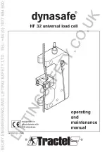 Tractel Group Dynasafe HF 32 Operating And Maintenance Manual preview