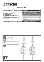 Tractel 279479 Installation, Operating And Maintenance Manual preview