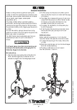 Preview for 22 page of Tractel 50238 User Operating And Inspection Manual