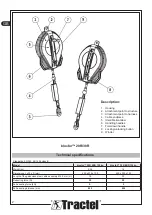 Предварительный просмотр 2 страницы Tractel blocfor 20R ESD User And Maintenance Manual