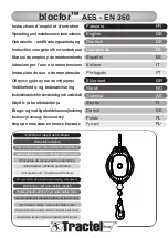 Preview for 1 page of Tractel Blocfor B10 AES Operating And Maintenance Instructions Manual