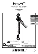 Tractel bravo WLL 0.25 Operation And Maintenance Manual preview