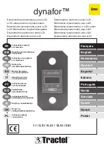 Tractel dynafor LLZS 1 t Operating And Maintenance Instructions Manual preview