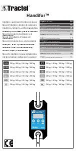 Preview for 1 page of Tractel Handifor 100 Installation, Operating And Maintenance Manual