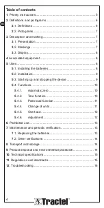 Preview for 4 page of Tractel Handifor 100 Installation, Operating And Maintenance Manual