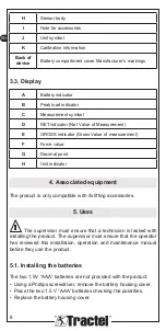 Preview for 8 page of Tractel Handifor 100 Installation, Operating And Maintenance Manual