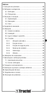 Preview for 87 page of Tractel Handifor 100 Installation, Operating And Maintenance Manual