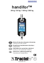 Tractel handifor Operating And Maintenance Instructions Manual preview