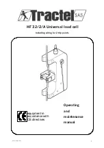 Tractel HF 32/2/A Operating And Maintenance Manual preview