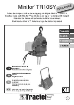 Preview for 1 page of Tractel Minifor TR10SY Operation And Maintenance Manual, Original Manual