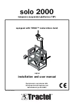 Preview for 1 page of Tractel solo 2000 Installation And User Manual