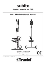 Tractel subito User And Maintenance Manual preview