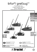 Preview for 1 page of Tractel Tirfor/greifzug T-508D Operating And Maintenance Instruction Manual