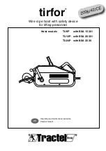 Tractel tirfor TU12P Operating And Maintenance Instruction Manual preview