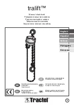 Preview for 1 page of Tractel tralift 0.5 t. Operating And Maintenance Instruction Manual