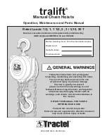 Preview for 1 page of Tractel tralift 19709 Operation, Maintenance And Parts Manual