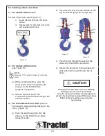 Preview for 16 page of Tractel tralift 19709 Operation, Maintenance And Parts Manual