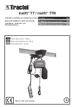 Предварительный просмотр 1 страницы Tractel tralift TT 1000 Installation, Operating And Maintenance Manual