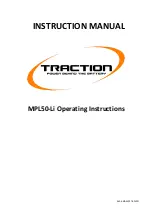 TRACTION MPL50-Li Instruction Manual preview