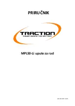 Preview for 16 page of TRACTION MPL50-Li Instruction Manual