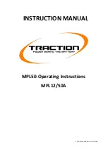 TRACTION MPL50 Instruction Manual предпросмотр