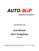 Preview for 1 page of Tractive Technology AUTO-BLiP User Manual