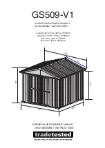 Trade Tested GS509-V1 Owner'S Manual And Assembly Instructions preview