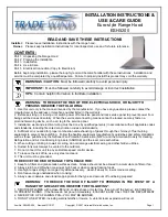 Preview for 1 page of Trade-wind ESH5200 Installation Instructions Manual