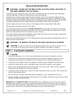 Preview for 3 page of Trade-wind L7200 Series Installation Instructions & Use & Care Manual