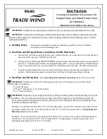 Preview for 8 page of Trade-wind PMB02 Installation Instructions & Use & Care Manual