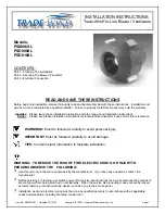 Trade-wind PSX006XL Installation Instructions Manual preview