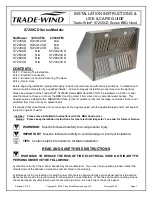 Preview for 1 page of Trade-wind S7200CD Series Installation Instructions & Use & Care Manual