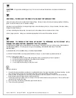 Preview for 2 page of Trade-wind VSL430 BF Installation Instructions & Use & Care Manual