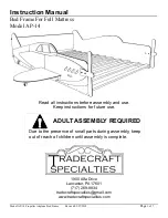 Tradecraft Specialties AP-14 Instruction Manual предпросмотр