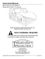 Tradecraft Specialties BULLDOZ-10 Instruction Manual предпросмотр