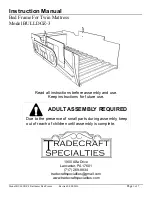 Предварительный просмотр 1 страницы Tradecraft Specialties BULLDOZ-3 Instruction Manual