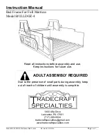 Предварительный просмотр 1 страницы Tradecraft Specialties BULLDOZ-4 Instruction Manual