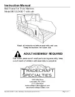 Предварительный просмотр 1 страницы Tradecraft Specialties BULLDOZ-7 with cab Instruction Manual