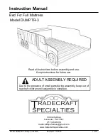 Предварительный просмотр 1 страницы Tradecraft Specialties DUMPTR-3 Instruction Manual