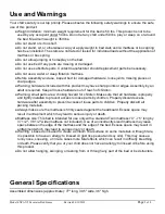 Предварительный просмотр 2 страницы Tradecraft Specialties EXCAV-5 Instruction Manual