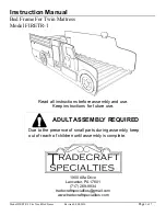 Tradecraft Specialties FIRETR-1 Instruction Manual предпросмотр