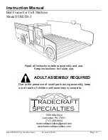 Предварительный просмотр 1 страницы Tradecraft Specialties FIRETR-3 Instruction Manual