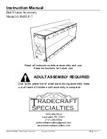 Tradecraft Specialties GASHLF-7 Instruction Manual предпросмотр