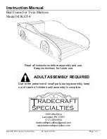 Предварительный просмотр 1 страницы Tradecraft Specialties M3KGT-4 Instruction Manual