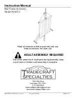 Предварительный просмотр 1 страницы Tradecraft Specialties MAST-1 Instruction Manual