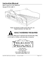 Предварительный просмотр 1 страницы Tradecraft Specialties PNYCARP-5 Instruction Manual